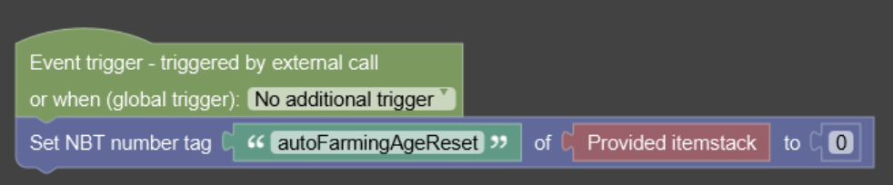 Block auto farming age reset tag