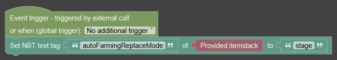 Block auto farming replace mode tag